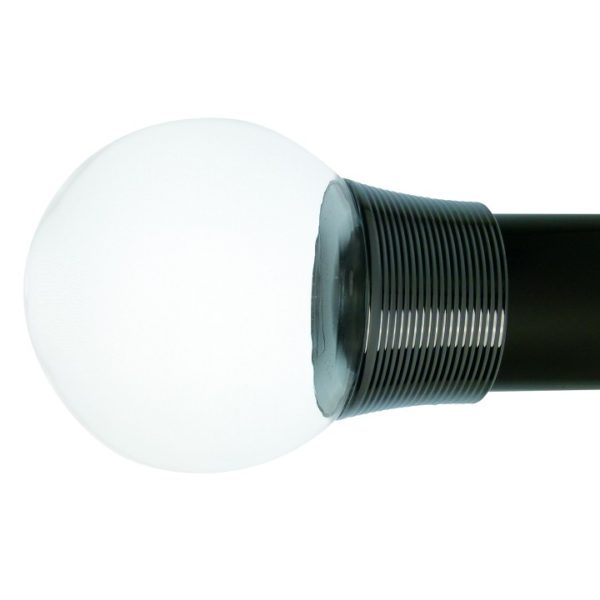 Oslo 50mm Plain Ball Finial With Reeded Collar