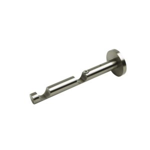 20mm Bracket-Double, Solid Brass, Satin Nickel, 80/150mm to Wall
