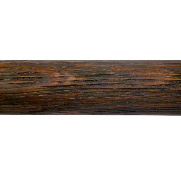 28mm Pole, Wood with metal core, White Oak, Brushed, Dark Oil