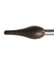 Zen 20mm Imizumi Finial, White Oak, Dark Oil, 100xDia.41mm