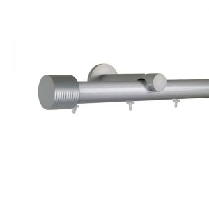 Oslo M81 28 mm Cylinder Aluminum Poles Set Single Bracket for 6cm Wave Curtains Natural