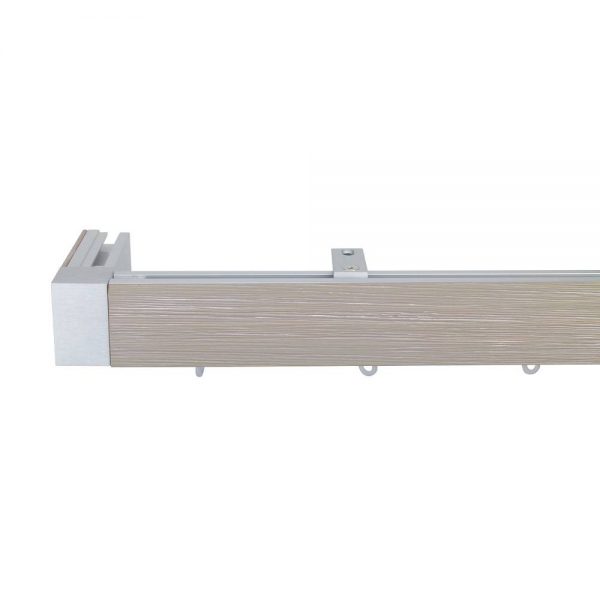 Icon M51 40 x 25 mm Aluminum Wood Facial Pole Set Ceiling Bracket for 6 cm Wave Curtains Textured Scholar Patent number: EP2514345