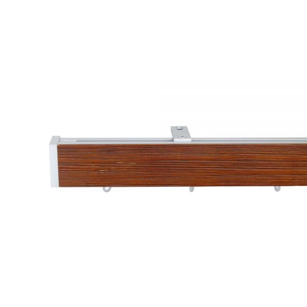 Icon M51 40 x 25 mmAluminum Wood Facial Pole Set Ceiling Bracket for 6 cm Wave Curtains Textured Dark Oak Patent number: EP2514345