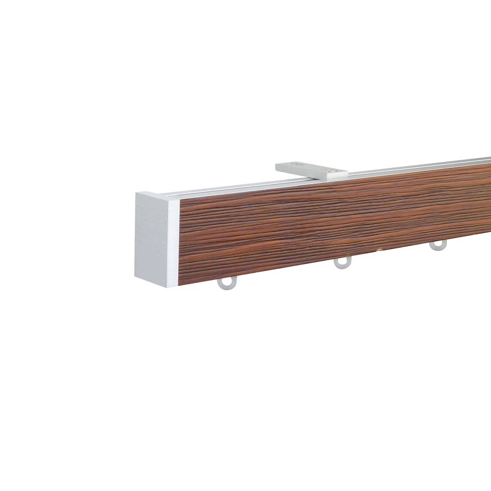 Icon M51 40 x 25 mmAluminum Wood Facial Pole Set Ceiling Bracket for 6 cm Wave Curtains Textured Dark Oak Patent number: EP2514345