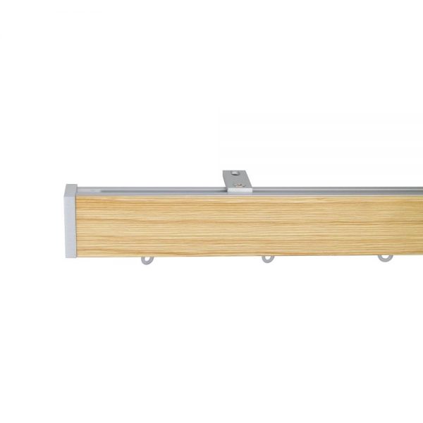 Icon M51 40 x 25 mmAluminum Wood Facial Pole Set Ceiling Bracket for 6 cm Wave Curtains Textured Natural Patent number: EP2514345
