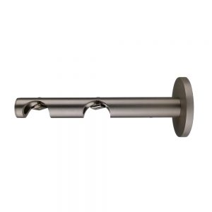 Oslo M81 28 mm Aluminum Poles for Wave Curtains Double Bracket - Champagne